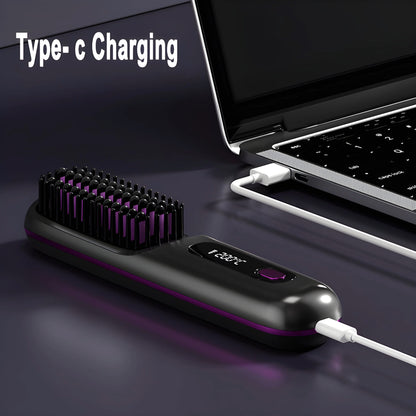 Tressify Travel Wireless Hair Straightener Brush