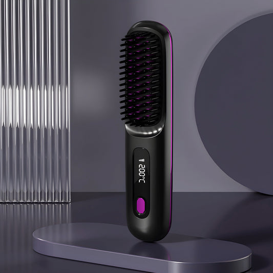 Tressify Travel Wireless Hair Straightener Brush